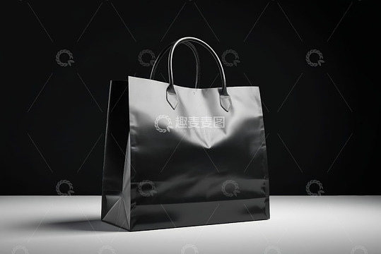 黑色手提包电商产品静物展示