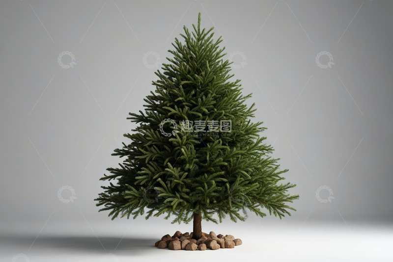 高清大图下载【趣麦麦图】绿色杉树特写素材