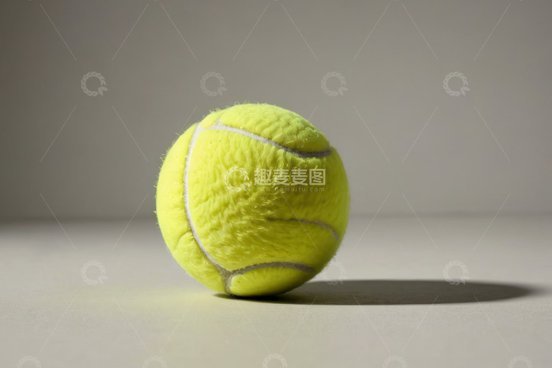 高清大图下载【趣麦麦图】特写黄色网球静物