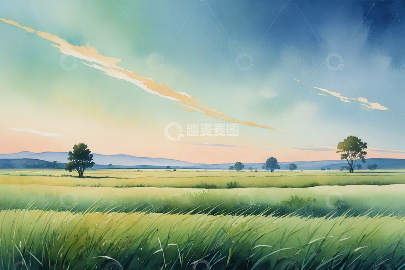 高清大图下载【趣麦麦图】田野草地自然风光