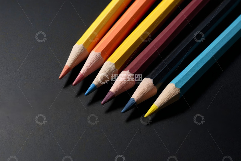 高清大图下载【趣麦麦图】彩色铅笔特写