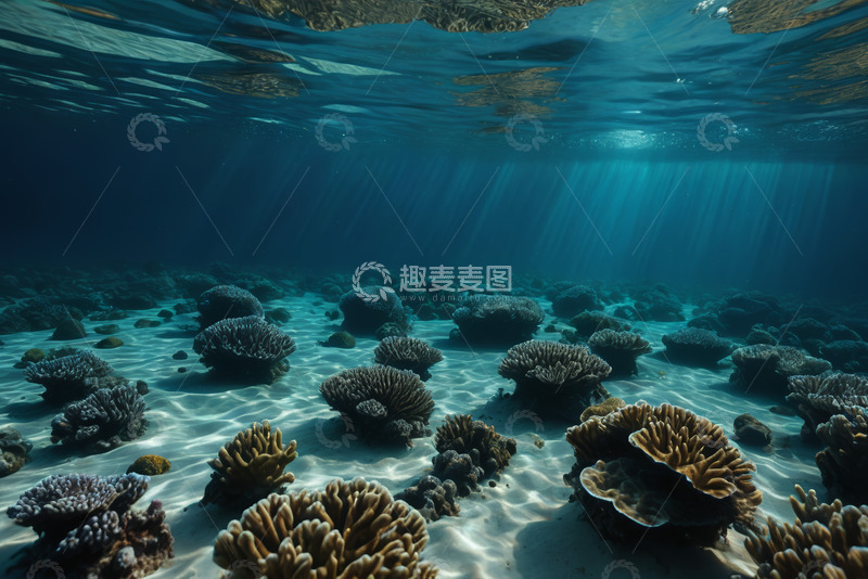 高清大图下载【趣麦麦图】海底珊瑚自然景观