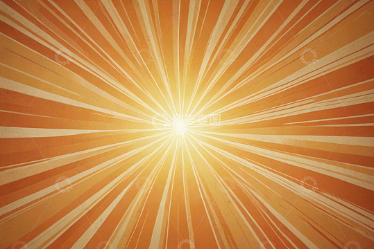 橙色放射光线背景素材