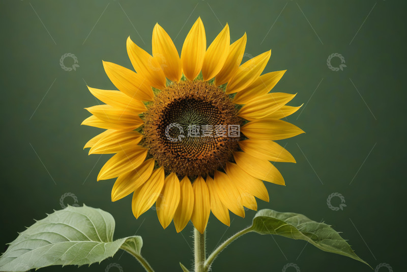 高清大图下载【趣麦麦图】特写向日葵花卉素材