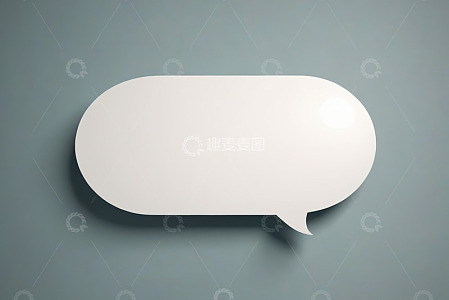 空白白色对话气泡