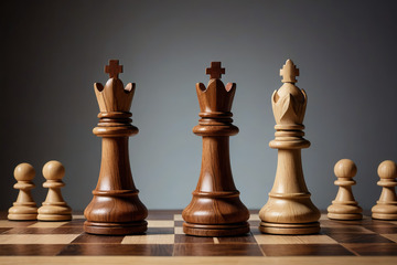 国际象棋棋子特写