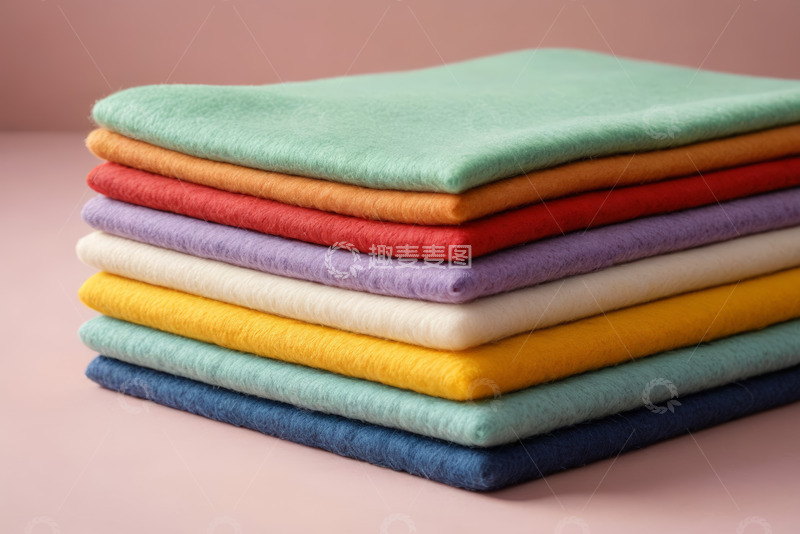 高清大图下载【趣麦麦图】彩色织物堆叠