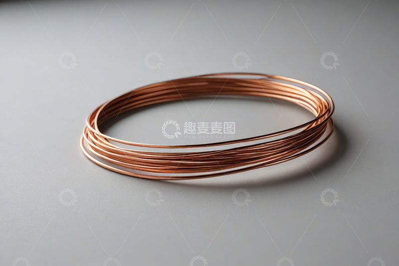 高清大图下载【趣麦麦图】铜质电线特写