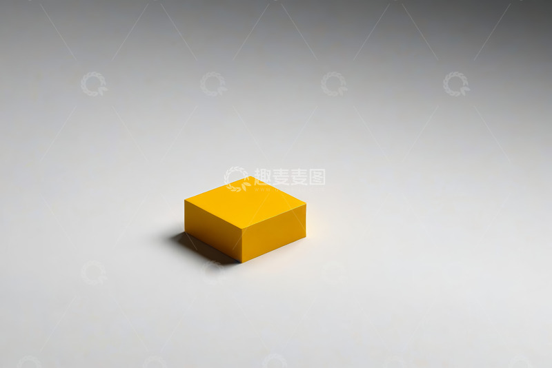 高清大图下载【趣麦麦图】黄色立方体抽象设计素材
