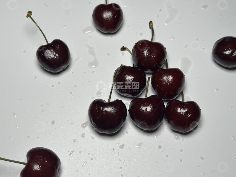 高清大图下载【趣麦麦图】光泽樱桃静物摄影