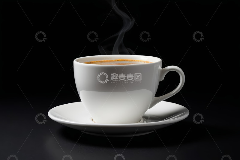 高清大图下载【趣麦麦图】白色咖啡杯装热咖啡