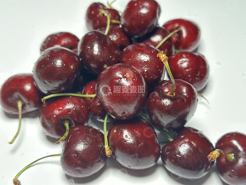 高清大图下载【趣麦麦图】新鲜樱桃特写摄影