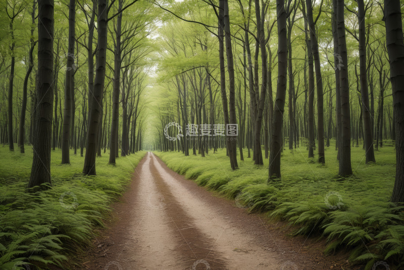 高清大图下载【趣麦麦图】林间小道自然风光