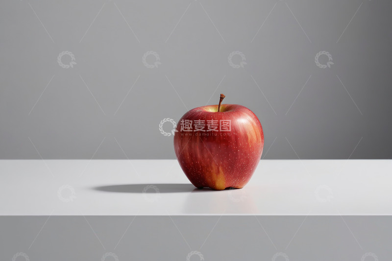 高清大图下载【趣麦麦图】红色苹果静物特写