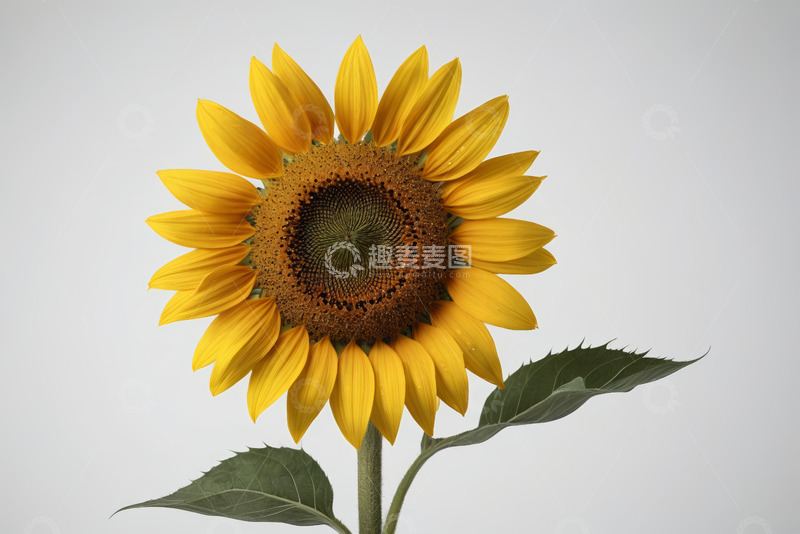 高清大图下载【趣麦麦图】黄色向日葵特写素材