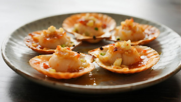 美食烧烤之盘中扇贝