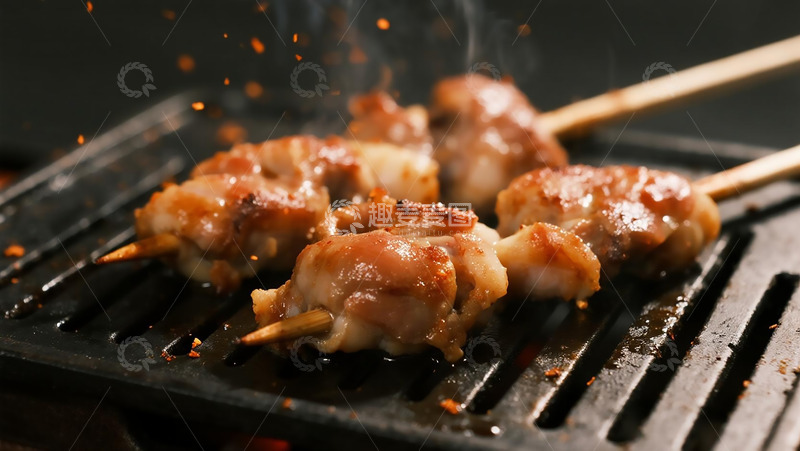 高清大图下载【趣麦麦图】美食烧烤之烧烤鸡胗