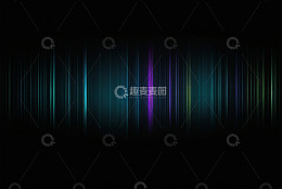 黑色背景彩色光条纹素材