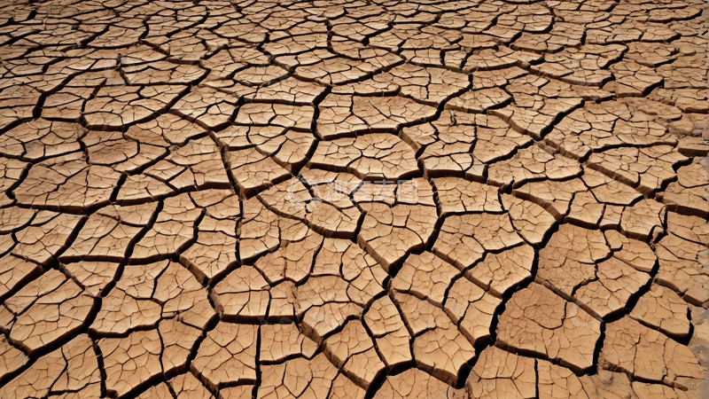 高清大图下载【趣麦麦图】干裂土地干旱景象