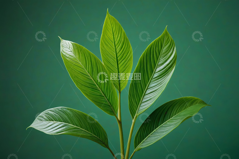 高清大图下载【趣麦麦图】绿色植物叶片特写