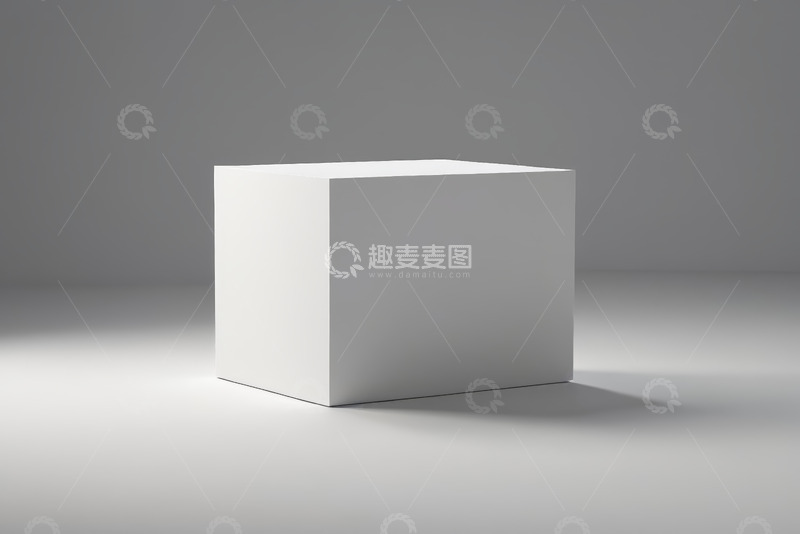 高清大图下载【趣麦麦图】白色立方体静物素材