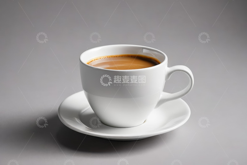 高清大图下载【趣麦麦图】白色杯子中的咖啡饮品