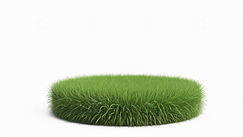 高清大图下载【趣麦麦图】圆形绿色草坪素材