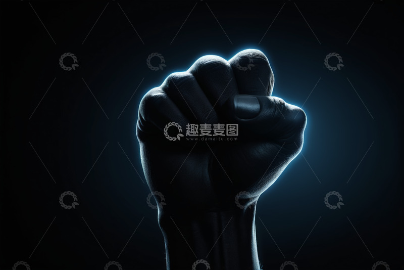 高清大图下载【趣麦麦图】握拳手势特写素材