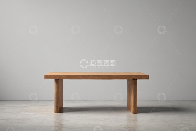 高清大图下载【趣麦麦图】现代简约木质桌子展示