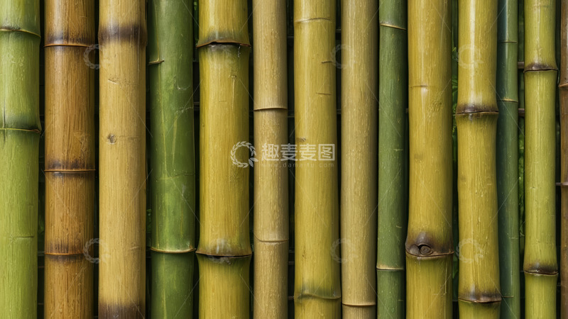 高清大图下载【趣麦麦图】紧密排列的竹子特写
