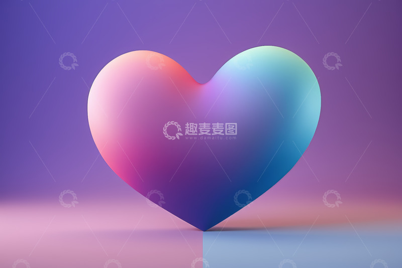 高清大图下载【趣麦麦图】多彩爱心图案素材