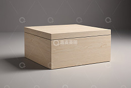 浅色木质盒子静物展示