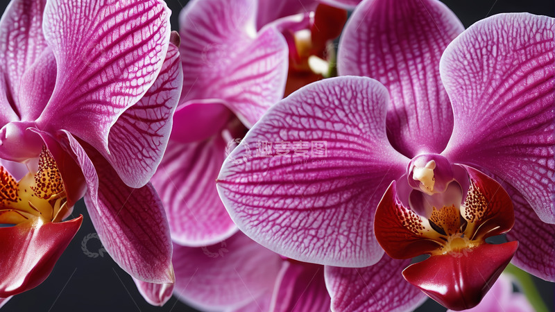 高清大图下载【趣麦麦图】特写紫色兰花花卉素材