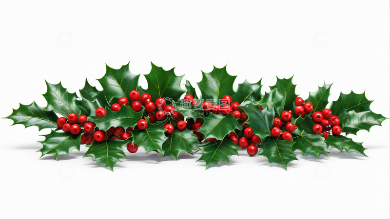 高清大图下载【趣麦麦图】冬青浆果圣诞装饰素材