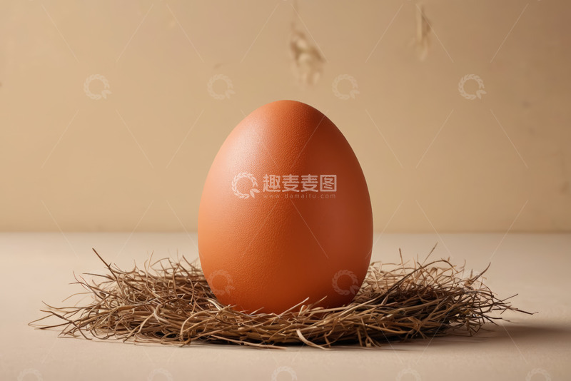高清大图下载【趣麦麦图】鸟巢上的鸡蛋特写