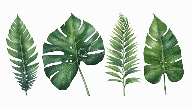 热带植物叶片素材