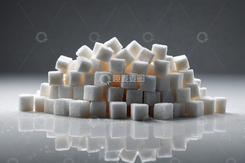 高清大图下载【趣麦麦图】堆叠的方糖特写