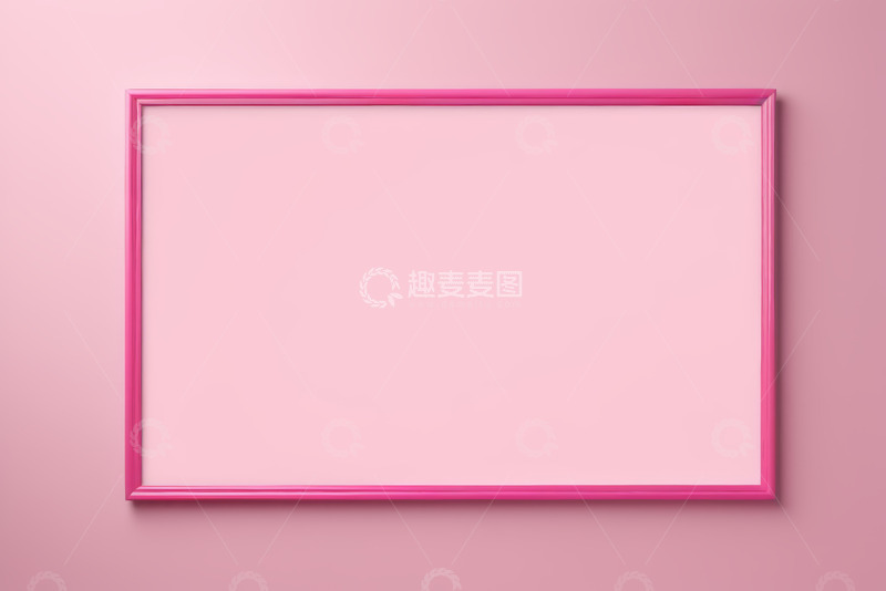 高清大图下载【趣麦麦图】粉色背景上的粉色框架
