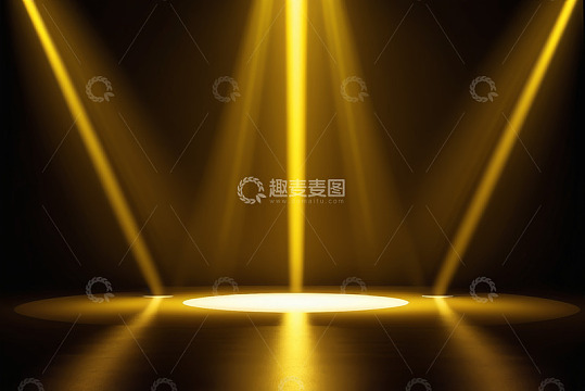 舞台聚光灯照射场景