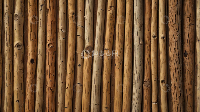 高清大图下载【趣麦麦图】原木纹理背景素材