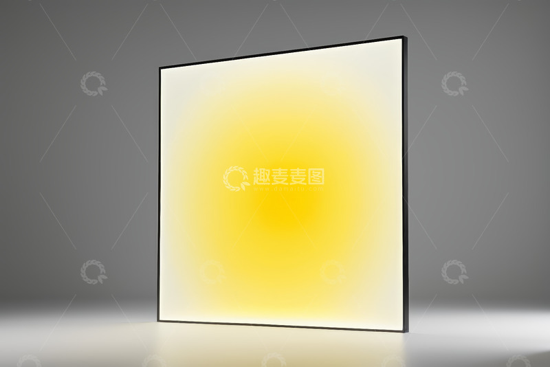 高清大图下载【趣麦麦图】方形现代发光面板