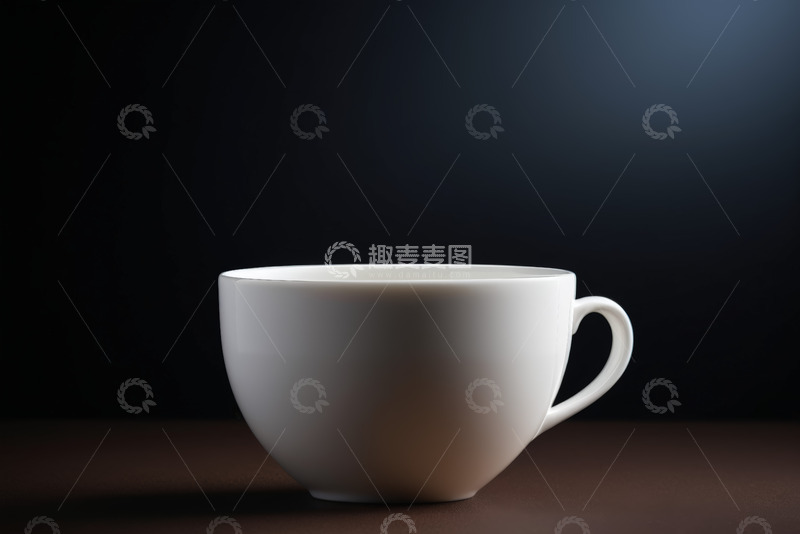高清大图下载【趣麦麦图】白色陶瓷杯特写