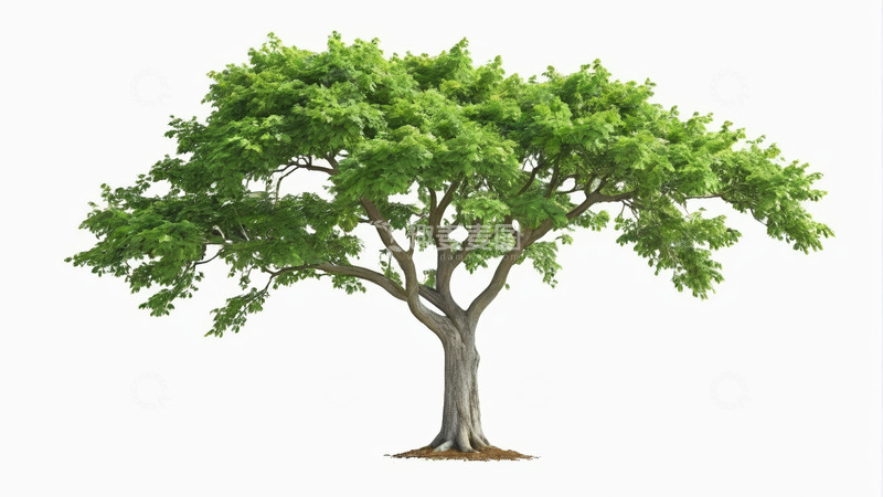 高清大图下载【趣麦麦图】单棵绿树特写