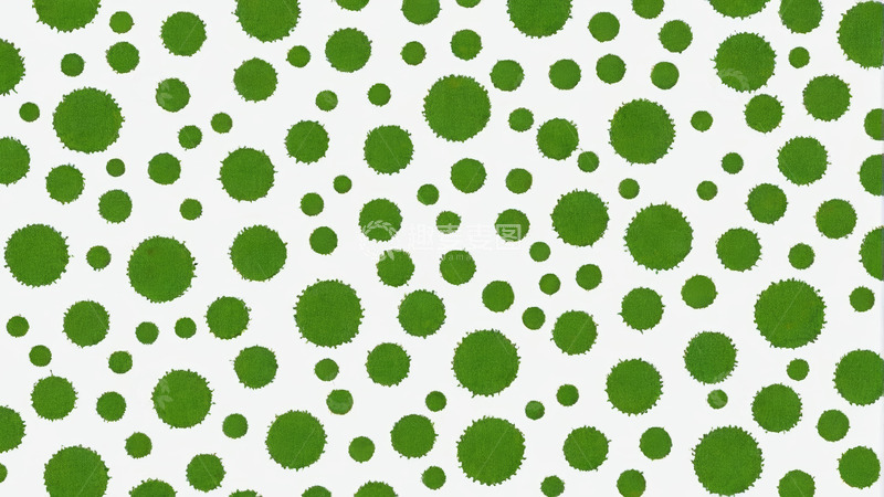 高清大图下载【趣麦麦图】绿色圆点图案背景素材