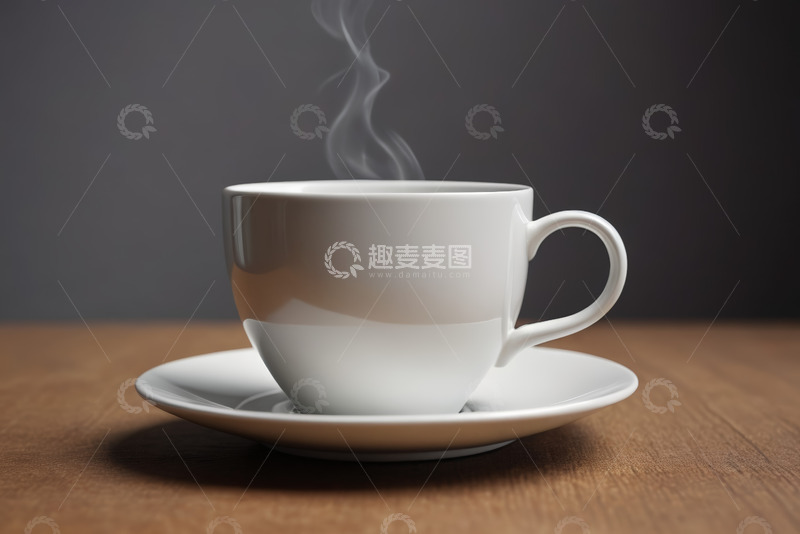 高清大图下载【趣麦麦图】白色马克杯中的热饮特写