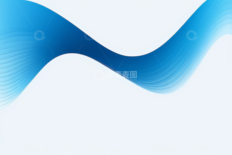 高清大图下载【趣麦麦图】蓝色抽象波浪背景素材