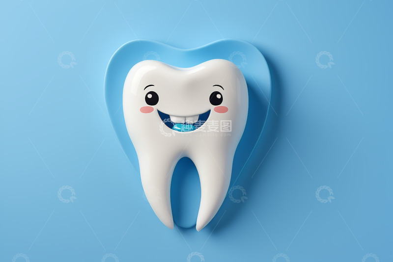 高清大图下载【趣麦麦图】卡通牙齿形象特写