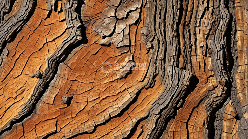 高清大图下载【趣麦麦图】树干自然纹理特写