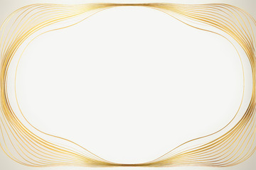 金色线条边框设计素材