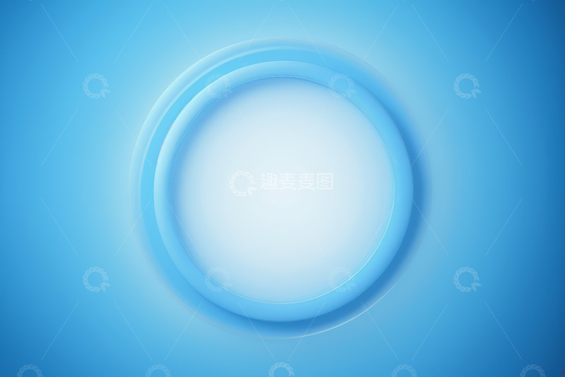高清大图下载【趣麦麦图】蓝色抽象圆形背景设计素材